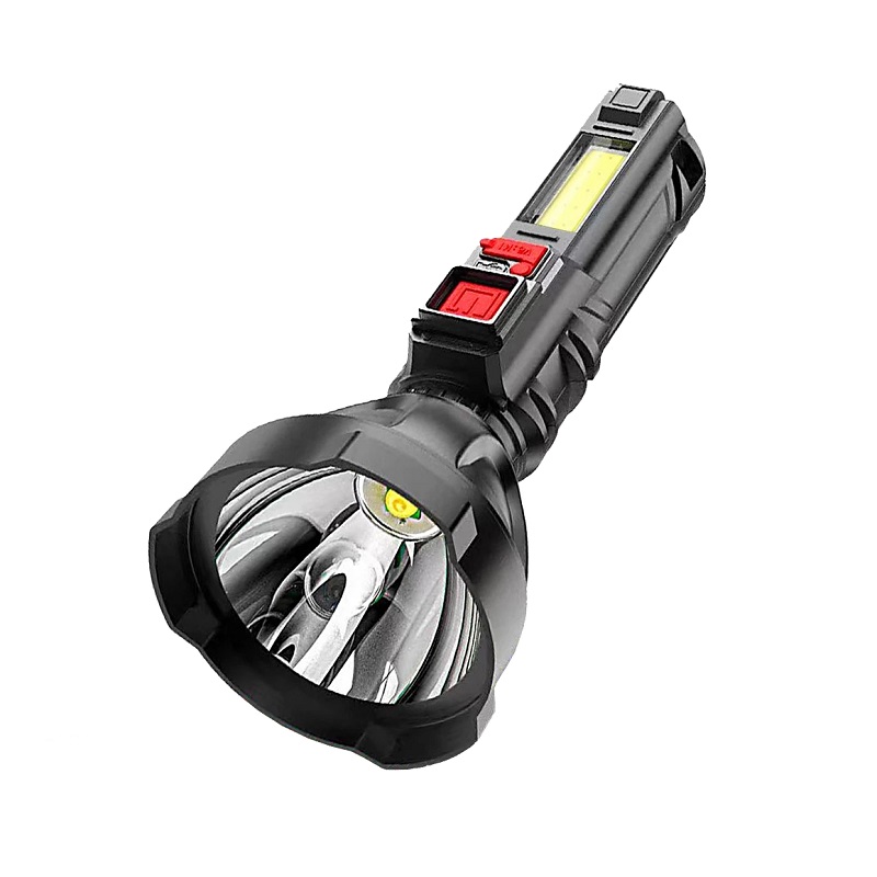Φακός LED 4000lm & Πλαινός Φακός LED COB με 4 Λειτουργίες Φωτισμού, Επαναφορτιζόμενος - Pro-Race L830 - OEM